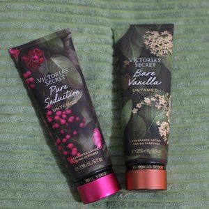 NWT Victoria's Secret Limited Edition Bare Vanilla and Pure Seduction Lotions.